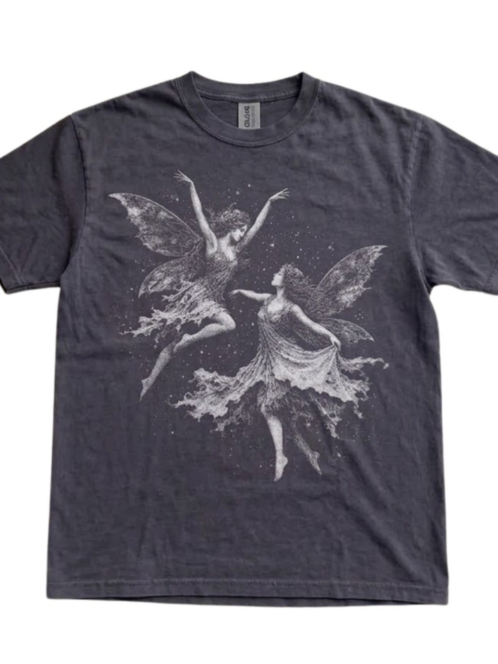 Grunge Dancing Fairies Dark Gothic Graphic T-shirt